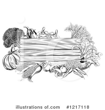 Royalty-Free (RF) Produce Clipart Illustration by AtStockIllustration - Stock Sample #1217118