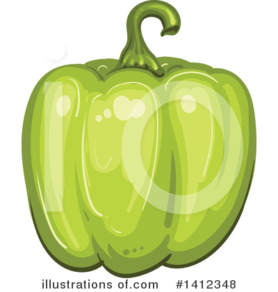 Bell Pepper Clipart #1412348 by merlinul