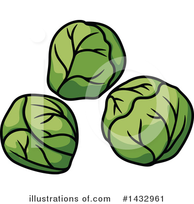 Brussels Sprouts Clipart #1432961 by Vector Tradition SM