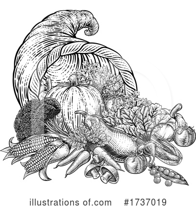 Cornucopia Clipart #1737019 by AtStockIllustration