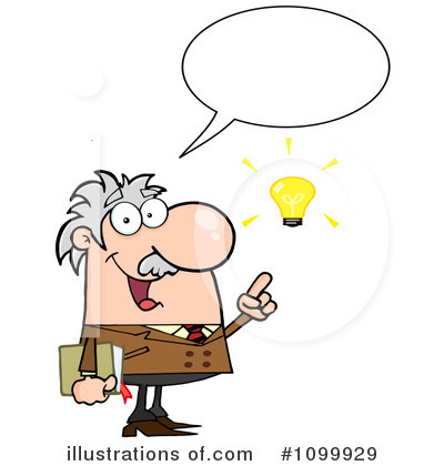 Royalty-Free (RF) Professor Clipart Illustration by Hit Toon - Stock Sample #1099929