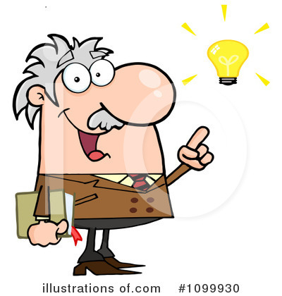 Royalty-Free (RF) Professor Clipart Illustration by Hit Toon - Stock Sample #1099930