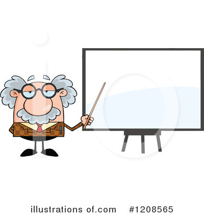 Royalty-Free (RF) Professor Clipart Illustration by Hit Toon - Stock Sample #1208565