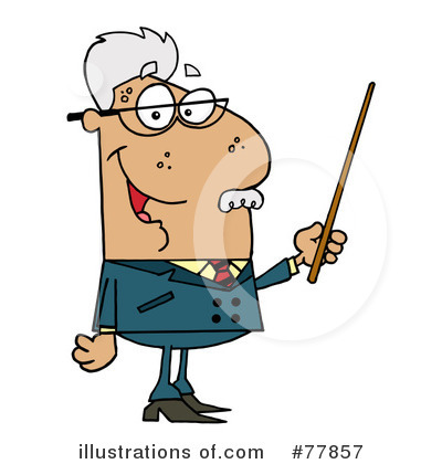Royalty-Free (RF) Professor Clipart Illustration by Hit Toon - Stock Sample #77857