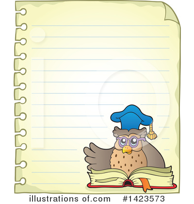Royalty-Free (RF) Professor Owl Clipart Illustration by visekart - Stock Sample #1423573
