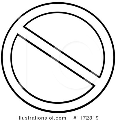 Royalty-Free (RF) Prohibited Clipart Illustration by Hit Toon - Stock Sample #1172319
