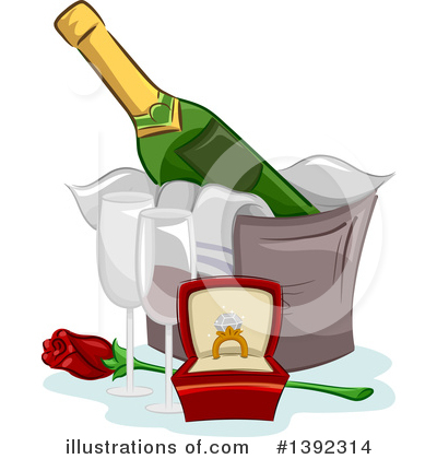 Champagne Clipart #1392314 by BNP Design Studio