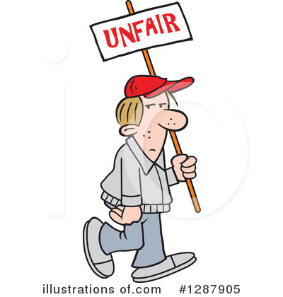 Royalty-Free (RF) Protest Clipart Illustration by Johnny Sajem - Stock Sample #1287905