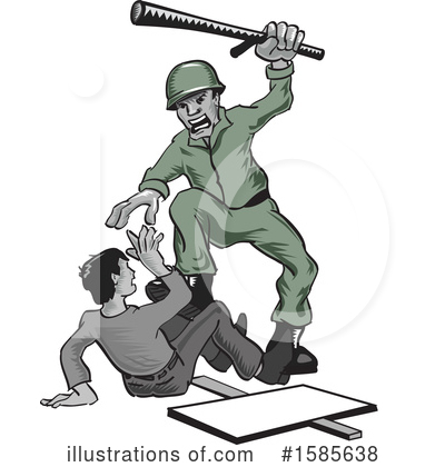 Royalty-Free (RF) Protest Clipart Illustration by David Rey - Stock Sample #1585638