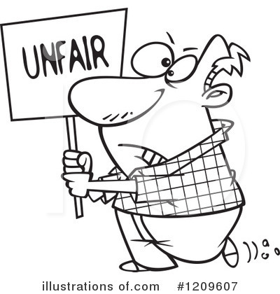 Royalty-Free (RF) Protesting Clipart Illustration by toonaday - Stock Sample #1209607