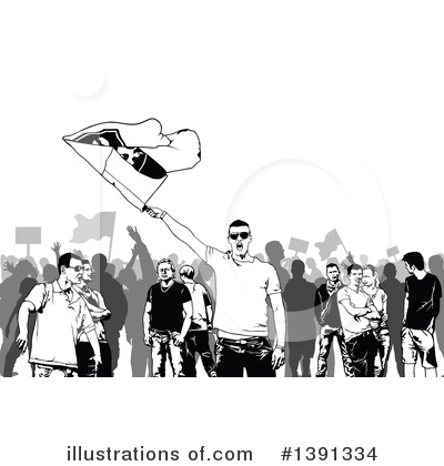 Royalty-Free (RF) Protesting Clipart Illustration by dero - Stock Sample #1391334