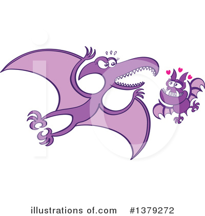 Royalty-Free (RF) Pterodactyl Clipart Illustration by Zooco - Stock Sample #1379272