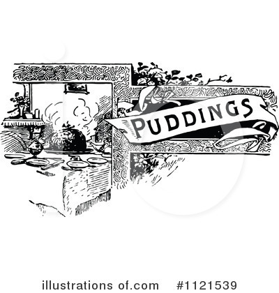 Royalty-Free (RF) Pudding Clipart Illustration by Prawny Vintage - Stock Sample #1121539