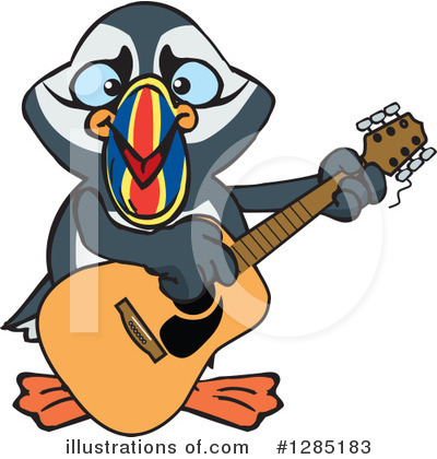 Puffin Clipart #1285183 by Dennis Holmes Designs