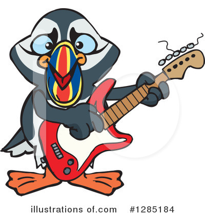 Puffin Clipart #1285184 by Dennis Holmes Designs