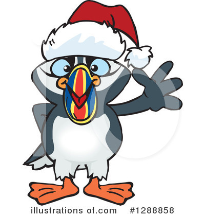 Puffin Clipart #1288858 by Dennis Holmes Designs