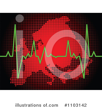 Heartbeat Clipart #1103142 by Andrei Marincas