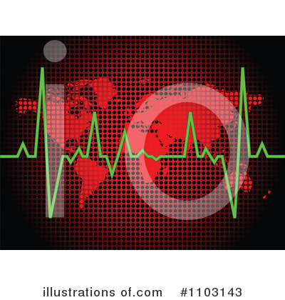 Heartbeat Clipart #1103143 by Andrei Marincas