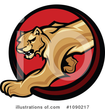 Royalty-Free (RF) Puma Clipart Illustration by Chromaco - Stock Sample #1090217