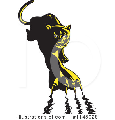 Royalty-Free (RF) Puma Clipart Illustration by patrimonio - Stock Sample #1145028