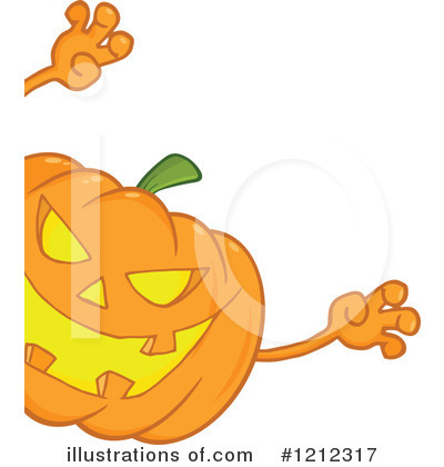 Royalty-Free (RF) Pumpkin Clipart Illustration by Hit Toon - Stock Sample #1212317