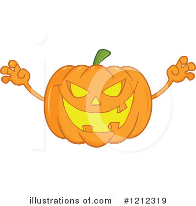 Royalty-Free (RF) Pumpkin Clipart Illustration by Hit Toon - Stock Sample #1212319