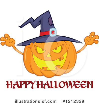 Royalty-Free (RF) Pumpkin Clipart Illustration by Hit Toon - Stock Sample #1212329