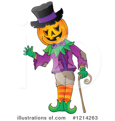Royalty-Free (RF) Pumpkin Clipart Illustration by visekart - Stock Sample #1214263