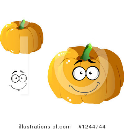 Royalty-Free (RF) Pumpkin Clipart Illustration by Vector Tradition SM - Stock Sample #1244744