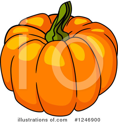 Royalty-Free (RF) Pumpkin Clipart Illustration by Vector Tradition SM - Stock Sample #1246900