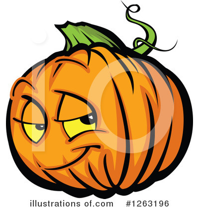 Royalty-Free (RF) Pumpkin Clipart Illustration by Chromaco - Stock Sample #1263196