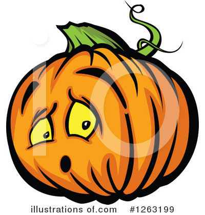 Royalty-Free (RF) Pumpkin Clipart Illustration by Chromaco - Stock Sample #1263199