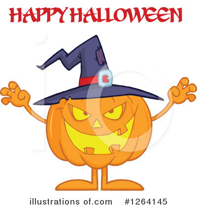 Royalty-Free (RF) Pumpkin Clipart Illustration by Hit Toon - Stock Sample #1264145