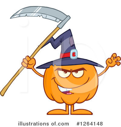 Royalty-Free (RF) Pumpkin Clipart Illustration by Hit Toon - Stock Sample #1264148