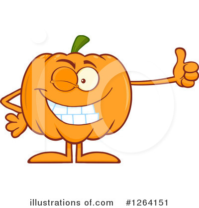 Royalty-Free (RF) Pumpkin Clipart Illustration by Hit Toon - Stock Sample #1264151