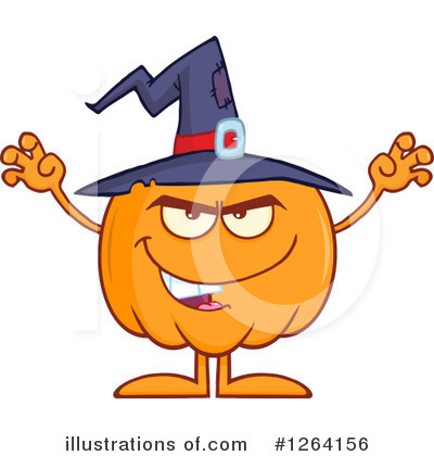 Royalty-Free (RF) Pumpkin Clipart Illustration by Hit Toon - Stock Sample #1264156