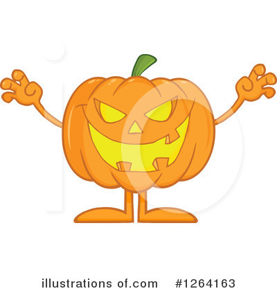 Royalty-Free (RF) Pumpkin Clipart Illustration by Hit Toon - Stock Sample #1264163