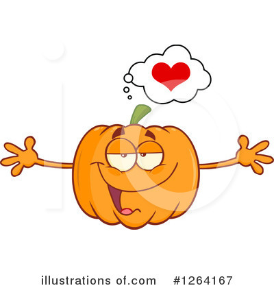 Royalty-Free (RF) Pumpkin Clipart Illustration by Hit Toon - Stock Sample #1264167