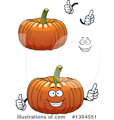 Royalty-Free (RF) Pumpkin Clipart Illustration by Vector Tradition SM - Stock Sample #1304551