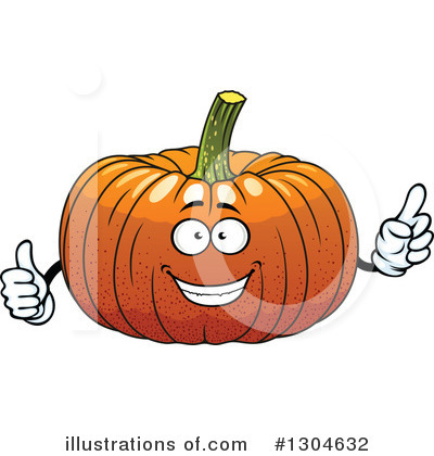 Royalty-Free (RF) Pumpkin Clipart Illustration by Vector Tradition SM - Stock Sample #1304632