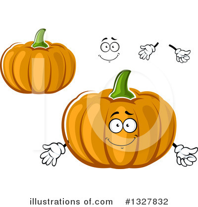 Royalty-Free (RF) Pumpkin Clipart Illustration by Vector Tradition SM - Stock Sample #1327832