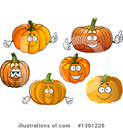 Royalty-Free (RF) Pumpkin Clipart Illustration by Vector Tradition SM - Stock Sample #1361226