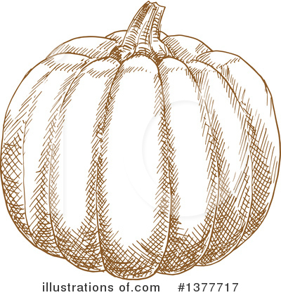 Royalty-Free (RF) Pumpkin Clipart Illustration by Vector Tradition SM - Stock Sample #1377717