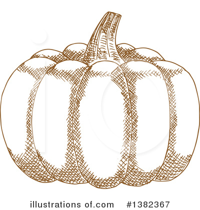 Royalty-Free (RF) Pumpkin Clipart Illustration by Vector Tradition SM - Stock Sample #1382367