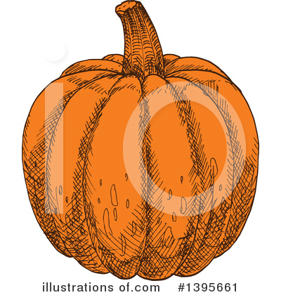 Royalty-Free (RF) Pumpkin Clipart Illustration by Vector Tradition SM - Stock Sample #1395661