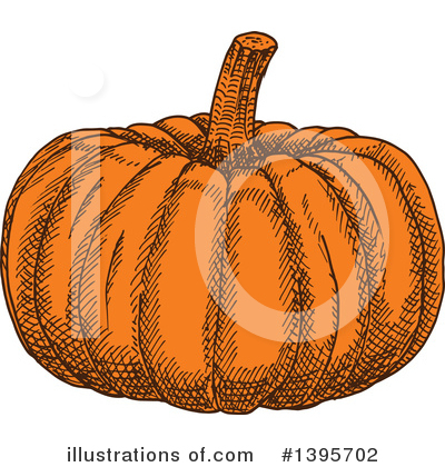 Royalty-Free (RF) Pumpkin Clipart Illustration by Vector Tradition SM - Stock Sample #1395702