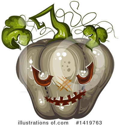 Royalty-Free (RF) Pumpkin Clipart Illustration by merlinul - Stock Sample #1419763