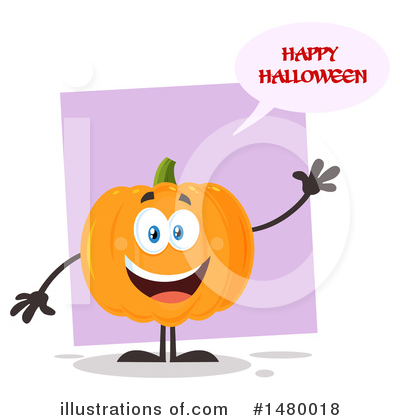 Royalty-Free (RF) Pumpkin Clipart Illustration by Hit Toon - Stock Sample #1480018