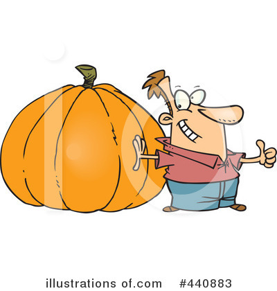 Royalty-Free (RF) Pumpkin Clipart Illustration by toonaday - Stock Sample #440883