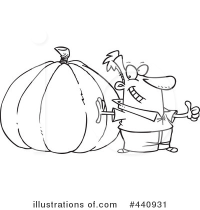 Royalty-Free (RF) Pumpkin Clipart Illustration by toonaday - Stock Sample #440931